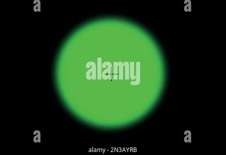 Gun viewfinder green for night. Sniper scope,rifle view. Vector isolated illustration Stock Vector