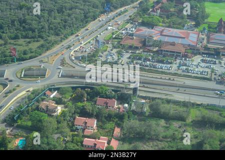 The Galleria Mall (aerial) on Langata Road, Nairobi KE Stock Photo