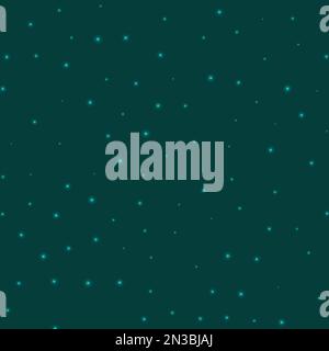 Starry background. Stars sparsely scattered on cyan background. Appealing glowing space cover. Amazing vector illustration. Stock Vector