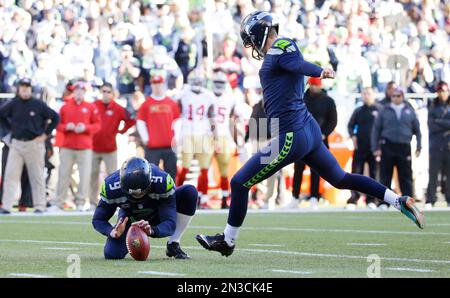 Kicker Steven Hauschka of the Seattle Seahawks during the NFL game