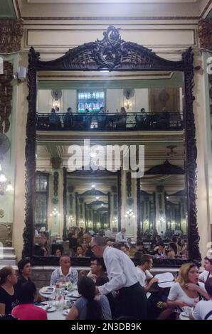 Confeitaria Colombo coffee shop in Rio de Janeiro, Brazil, a century ...