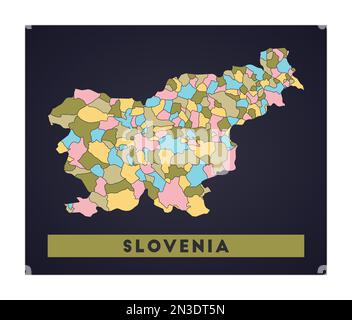 Detailed political map of Slovenia Stock Vector Image & Art - Alamy
