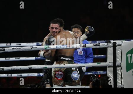 Devin Haney vs George Kambosos Stock Photo