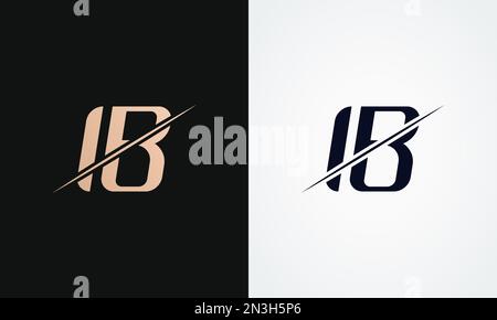Modern and unique IB logo design Stock Vector Image & Art - Alamy