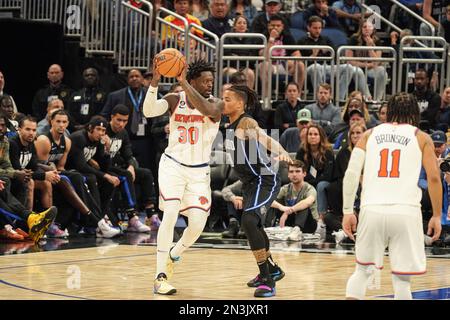 Orlando, Florida, USA, February 7, 2023, New York Knicks forward Julius Randle #30 during the second half at the Amway Center.  (Photo Credit:  Marty Jean-Louis) Stock Photo