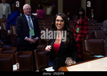 Rep. Lauren Boebert (RColo.) arrives for a vote at the U.S. Capitol March 11, 2025. (Francis