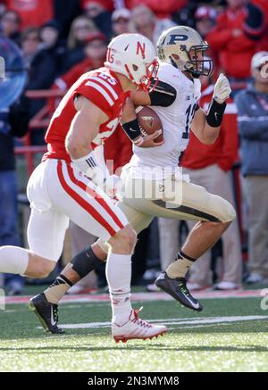 Nebraska defensive back Nate Gerry (25) intercepts a pass intended