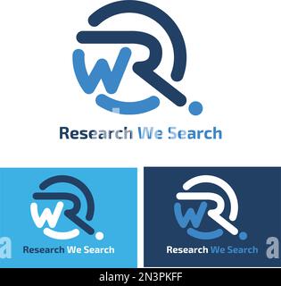 research logo typo ideas Stock Vector