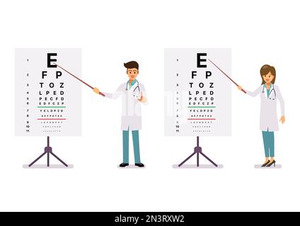 Eye Test Chart Stock Photo - Alamy