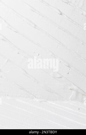 White background, relief plaster texture, stripes Stock Photo