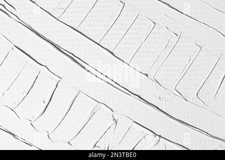 Relief abstract background, white plaster pattern Stock Photo