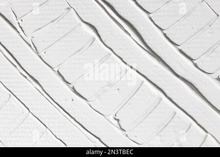 White abstract pattern, relief plaster texture Stock Photo