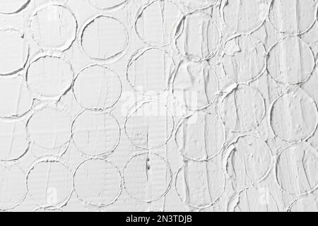 White relief pattern, plaster texture background Stock Photo