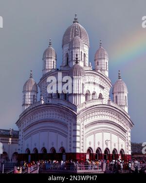 Dakshineshwar Kali temple in Kolkatta or Calcutta, West Bengal, India, Asia Stock Photo