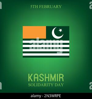 5th February Kashmir solidarity day, vector illustration Stock Vector