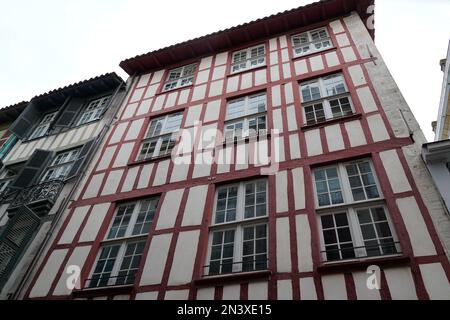 house in town in basque region of the south of France bayonne Stock Photo