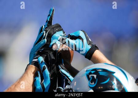 Baltimore Ravens offensive guard Ben Cleveland (66) looks on against the  Denver Broncos during an NFL football game Sunday, Oct. 3, 2021, in Denver.  (AP Photo/Jack Dempsey Stock Photo - Alamy