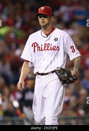 AJ Styles throws out the first pitch at the Philadelphia Phillies