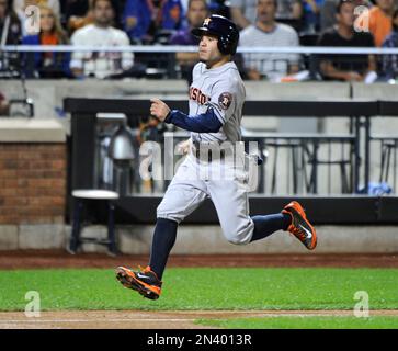 Houston Astros' Evan Gattis during the fourth inning of a baseball game  against the Los Angeles Angels, Tuesday, June 23, 2015, in Anaheim, Calif.  (AP Photo/Jae C. Hong Stock Photo - Alamy