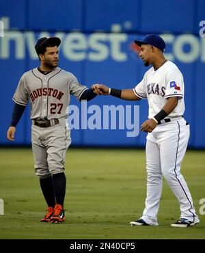 On this day in 2014, Rougned Odor singled to right field for his