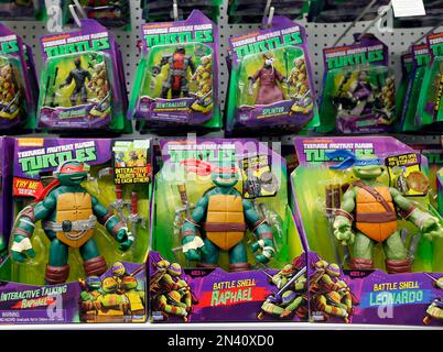 Teenage Mutant Ninja Turtles taking over The Toy Store.