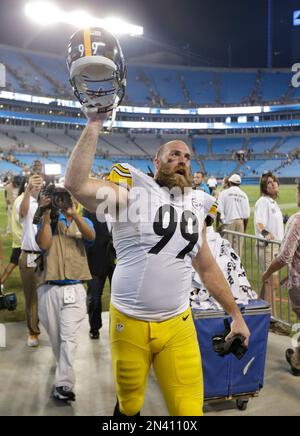 Pittsburgh Steelers Brett Keisel (99)sacks San Diego Chargers Philip Rivers  (17) in the fourth quarter of the AFC divisional playoff game at Heinz  Field on January 11, 2009 in Pittsburgh PA. (UPI