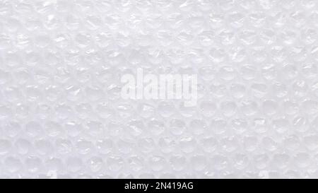 White plastic bubble wrap background and texture. Stock Photo