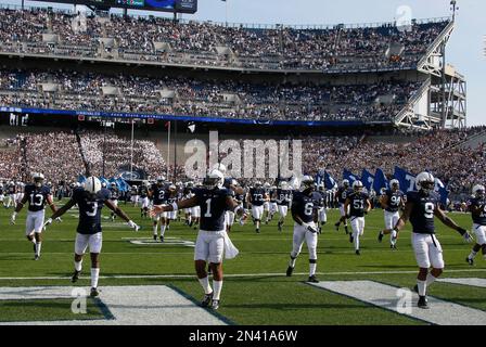 20 September 2014: The back of the jersey of Penn State QB