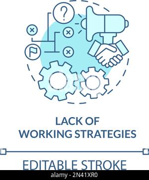 Lack of working strategies concept icon Stock Vector Image & Art - Alamy