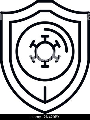 Antibiotic resistance capsule icon outline vector. Bacteria disease ...