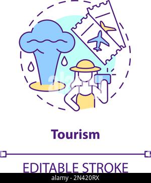 Tourism concept icon Stock Vector