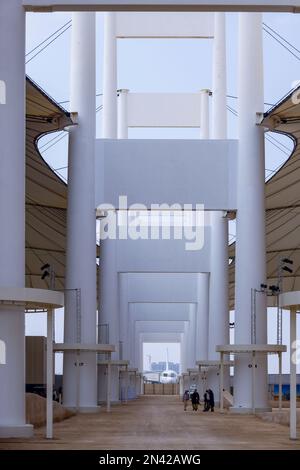 Hajj Terminal of King Abdulaziz International Airport, Jeddah, Saudi Arabia Stock Photo