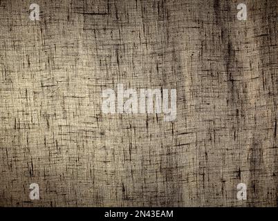 Abstract gradient high contrast backlit burlap background. Stock Photo