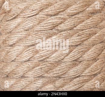 texture, background. a strong, solid rope is wound on a reel. twine for  binding made of durable brown material. threads are pulled from the rope  15043896 Stock Photo at Vecteezy
