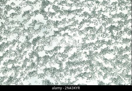 Abstract white background with snow sticking to the glass. Stock Photo