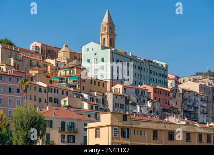 Impression of Ventimiglia, a town in the province of Imperia in Liguria, northern Italy Stock Photo