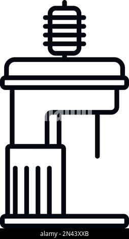 Textile mill equipment icon. Outline textile mill equipment vector icon ...