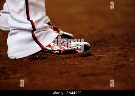 Phillie Phanatic Wears Shoes With Bryce Harper's Face on Them