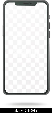 Realistic smartphone mockup front view vector Stock Vector
