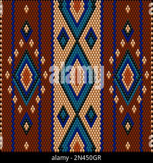 Ornament, mosaic, ethnic, folk pattern. It is made in bright, juicy, perfectly matching colors. Stock Photo