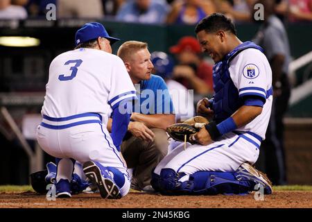 Kansas City Royals pitcher Brady Singer during a baseball game in Kansas  City, Mo., Sunday, April. 10, 2022. (AP Photo/Colin E. Braley Stock Photo -  Alamy