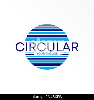 Color line circle logo free vector stock. Letter CIRCULAR abstract design concept. Can be used as a symbol related to Diversity. Stock Vector