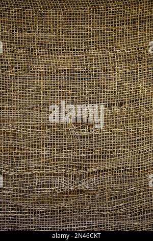 Detail of natural fabric background with esparto fibers, texture Stock Photo