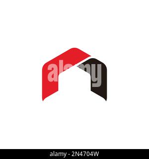 simple home factory arrow symbol logo vector Stock Vector