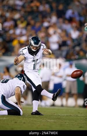 Philadelphia Eagles' Cody Parkey kicks a field goal during the