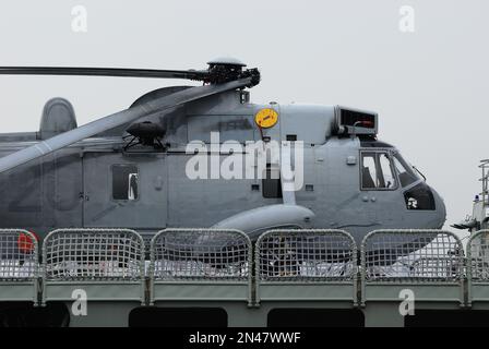 Tokyo, Japan - September 15, 2009: Royal Australian Navy Westland Sea King Mk.50 utility helicopter. Stock Photo