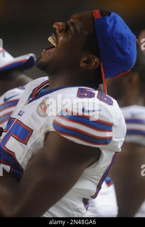 Buffalo Bills' Jerry Hughes during the second half of an NFL football game  against the Kansas City Chiefs, Monday, Oct. 19, 2020, in Orchard Park,  N.Y. (AP Photo/Adrian Kraus Stock Photo - Alamy