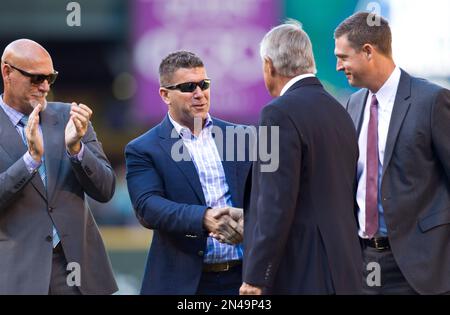 Former Seattle Mariners Jay Buhner, Dan Wilson, Randy Johnson and