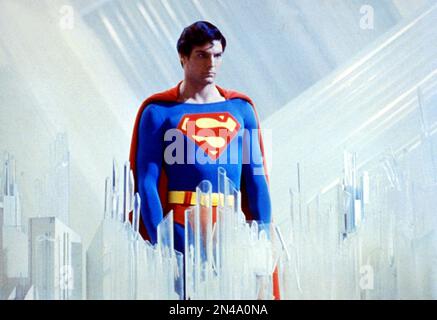 Superman film 1978  Christopher Reeve Stock Photo