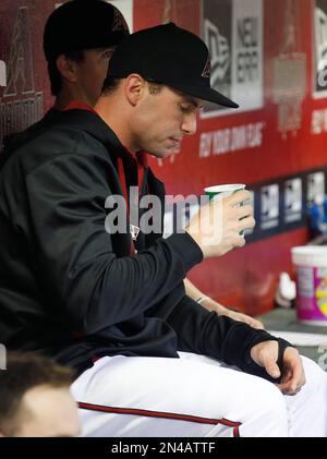 Arizona Diamondbacks' Paul Goldschmidt sits in the dugout before a baseball  game against the Pittsburgh Pirates in Pittsburgh, Wednesday, May 25, 2016.  The Pirates won 5-4. (AP Photo/Gene J. Puskar Stock Photo - Alamy